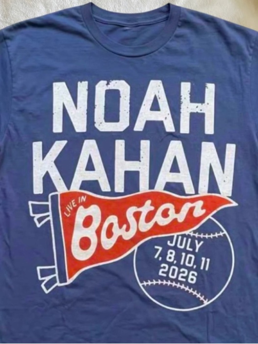 Noah Kahan Boston Concert Tee